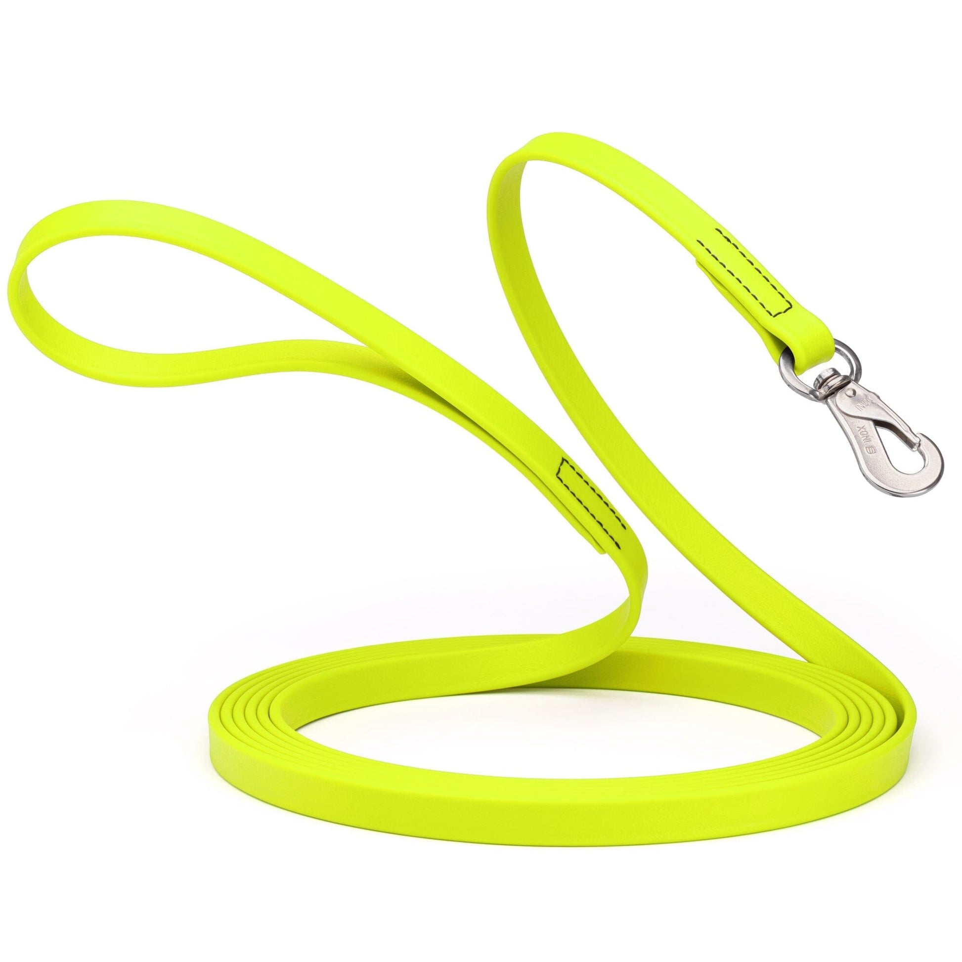 Viper Long Line 33 ft Biothane Dog Lead with SPRENGER Stainless Steel Hook Safety Yellow Dog Leashes Dogline