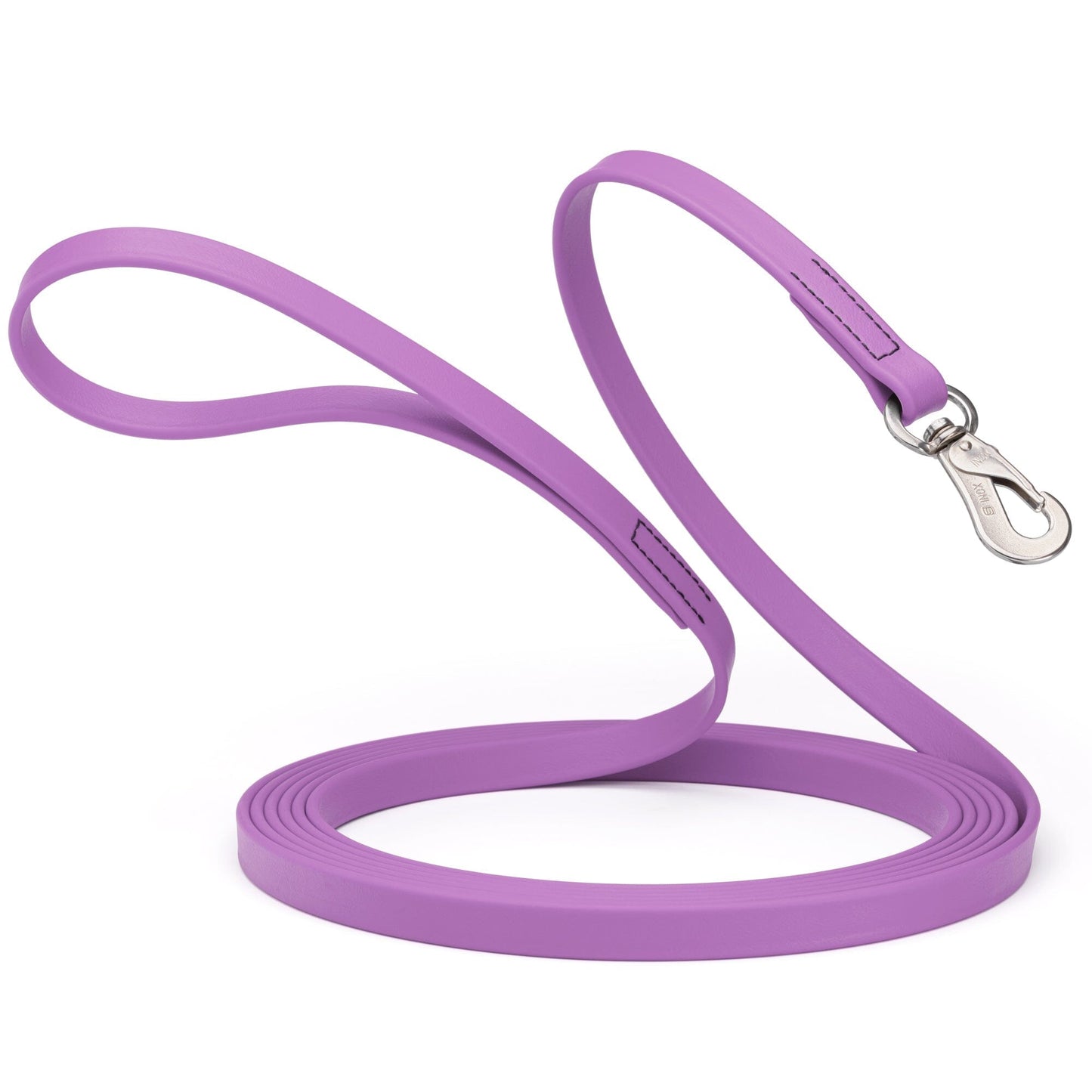 Viper Long Line 20 ft Biothane Dog Lead with SPRENGER Stainless Steel Hook Amethyst Purple Dog Leashes Dogline
