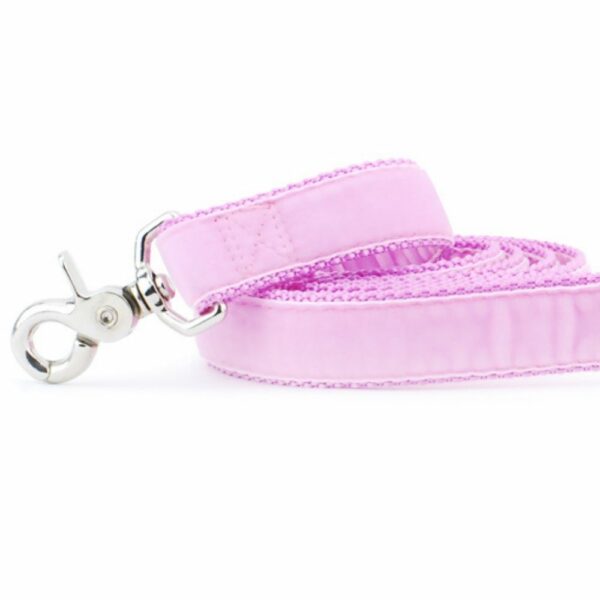 Light Pink Velvet Dog Leash 2 Hounds Design