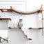 The Expedition - Cat Jungle Gym Wall System English Chestnut Bamboo Natural Canvas Planter Cat Condo Catastrophic Creations