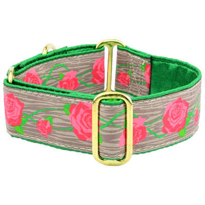 Weathered Rosewood – Limited Martingale Dog Collar 2 Hounds Design