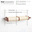 Horizontal Scratching Post for Cats English Chestnut Bamboo 2-Tier Double Cat Scratcher Catastrophic Creations