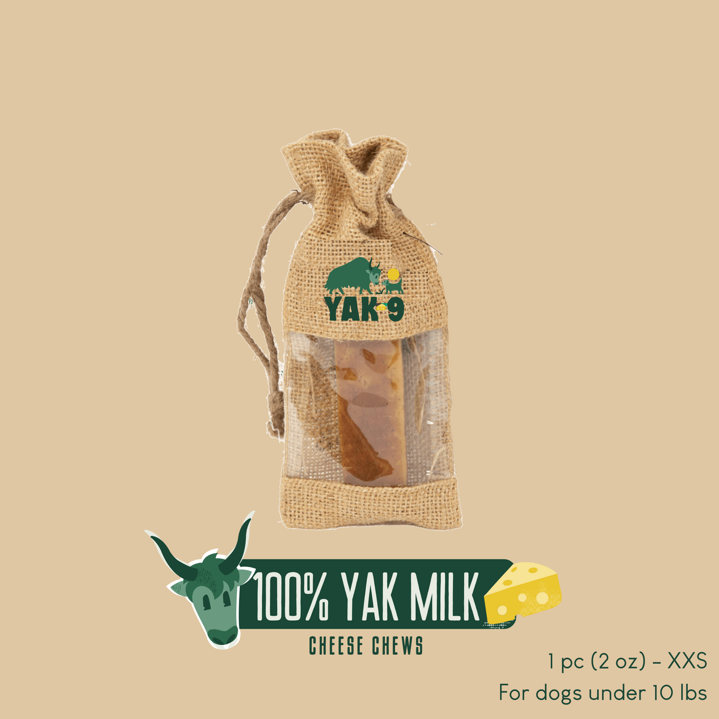 100% Yak Milk Chews for Dogs 100% YAK CHEWS Yak9 Chews