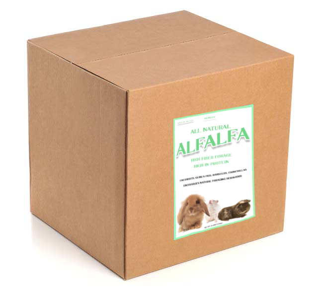 BunLuv All Natural Alfalfa For Rabbits, Guinea Pigs, Chinchillas, & Hamsters (10 Pounds) Dahlia Pets