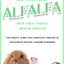 BunLuv All Natural Alfalfa For Rabbits, Guinea Pigs, Chinchillas, & Hamsters (10 Pounds) Dahlia Pets
