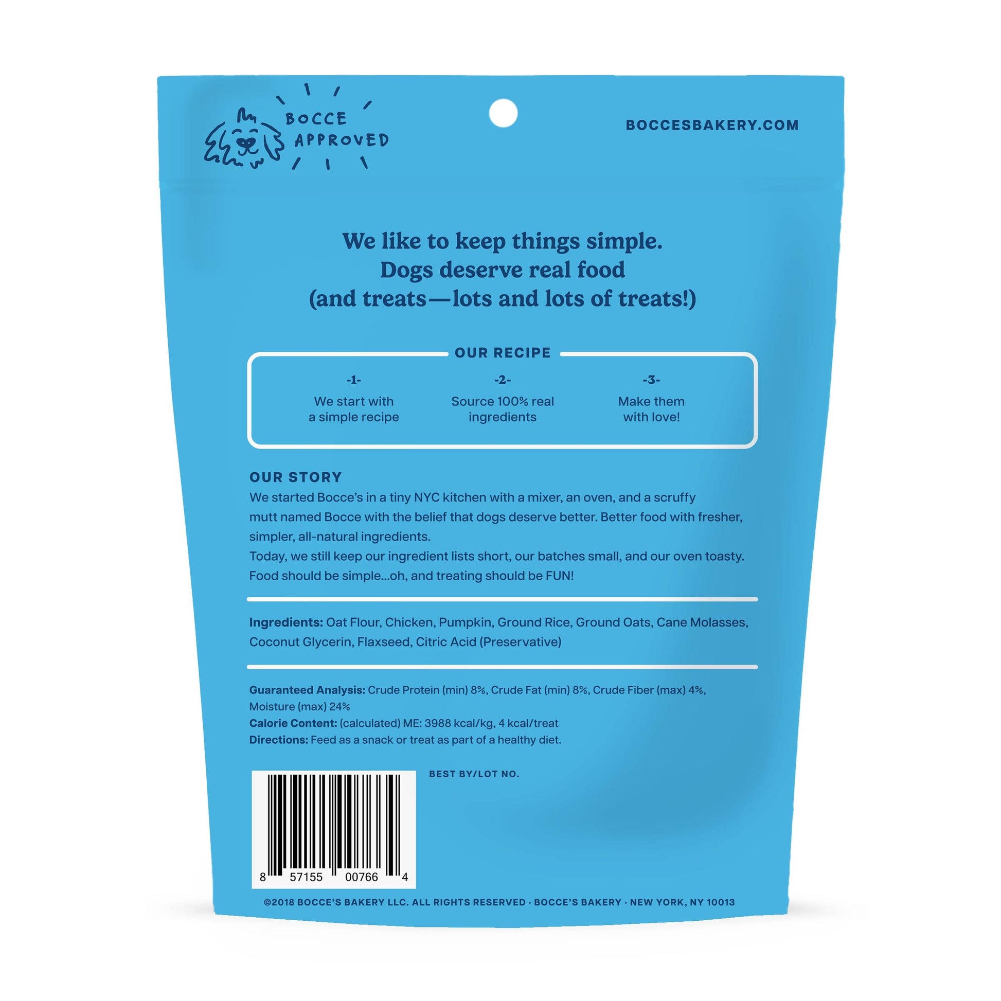 Bocce's Bakery Sunday Roast Training Bites Dog Treats 6oz Training Bites Antelope Pets