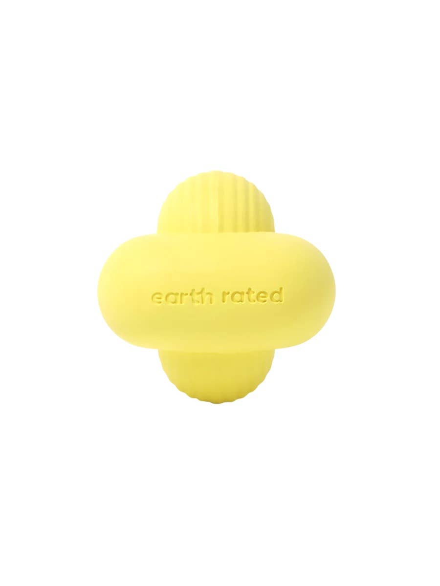 Earth Rated Rubber Fetch Dog Toy, Small Yellow Pet Palette Distribution