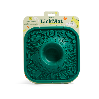 LickMat Green Woof