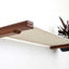 Cat Hammock Wall with Planter English Chestnut Bamboo Natural Canvas 32" Cat Hammock Catastrophic Creations