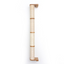 Wall Mounted Cat Climbing Pole - Sisal Natural Bamboo 4-Tier No Leaf Shelf Cat Scratcher Catastrophic Creations