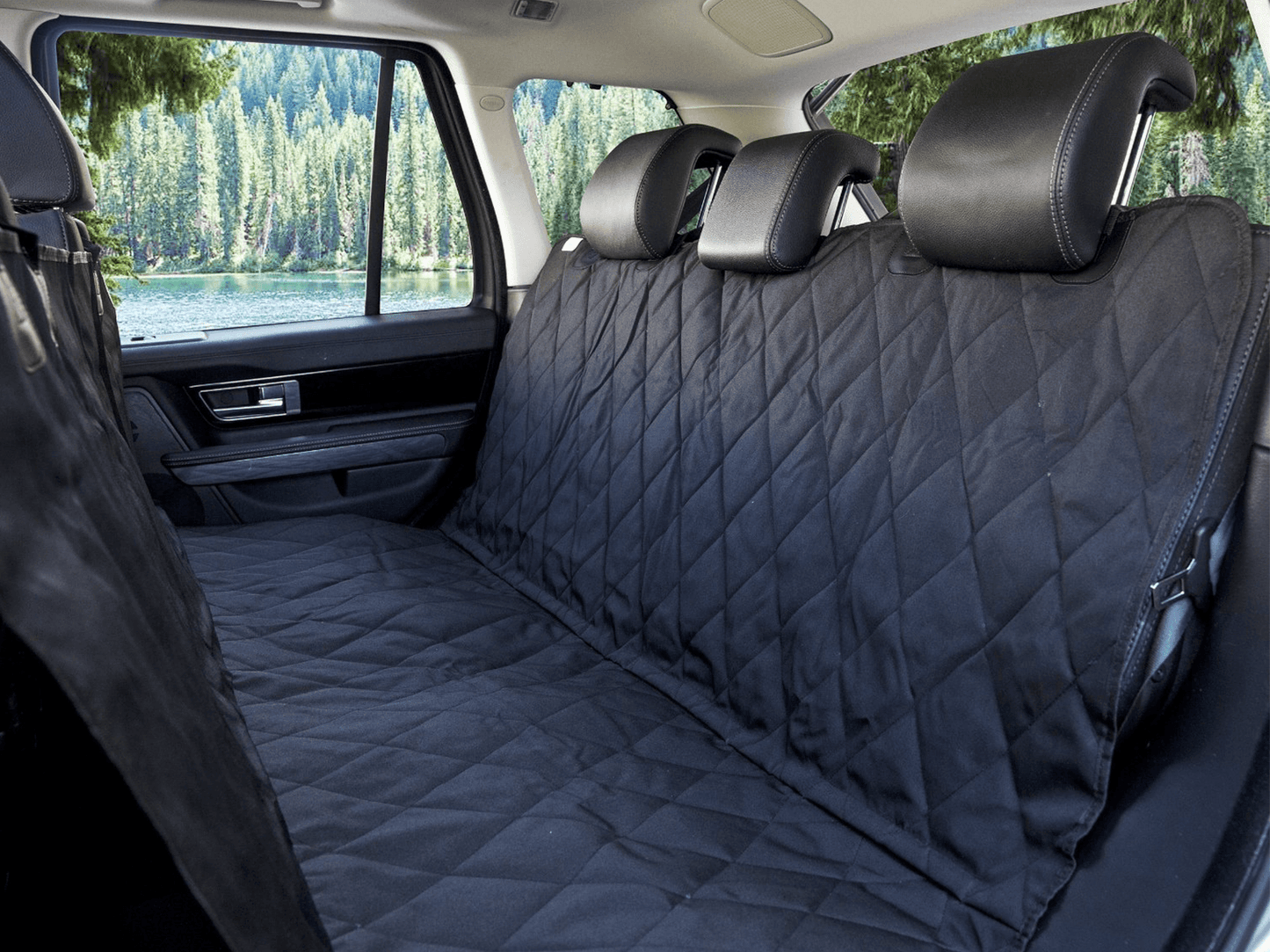 PupProtector™ Back Seat Dog Car Cover Vehicle Pet Barriers Paw.com