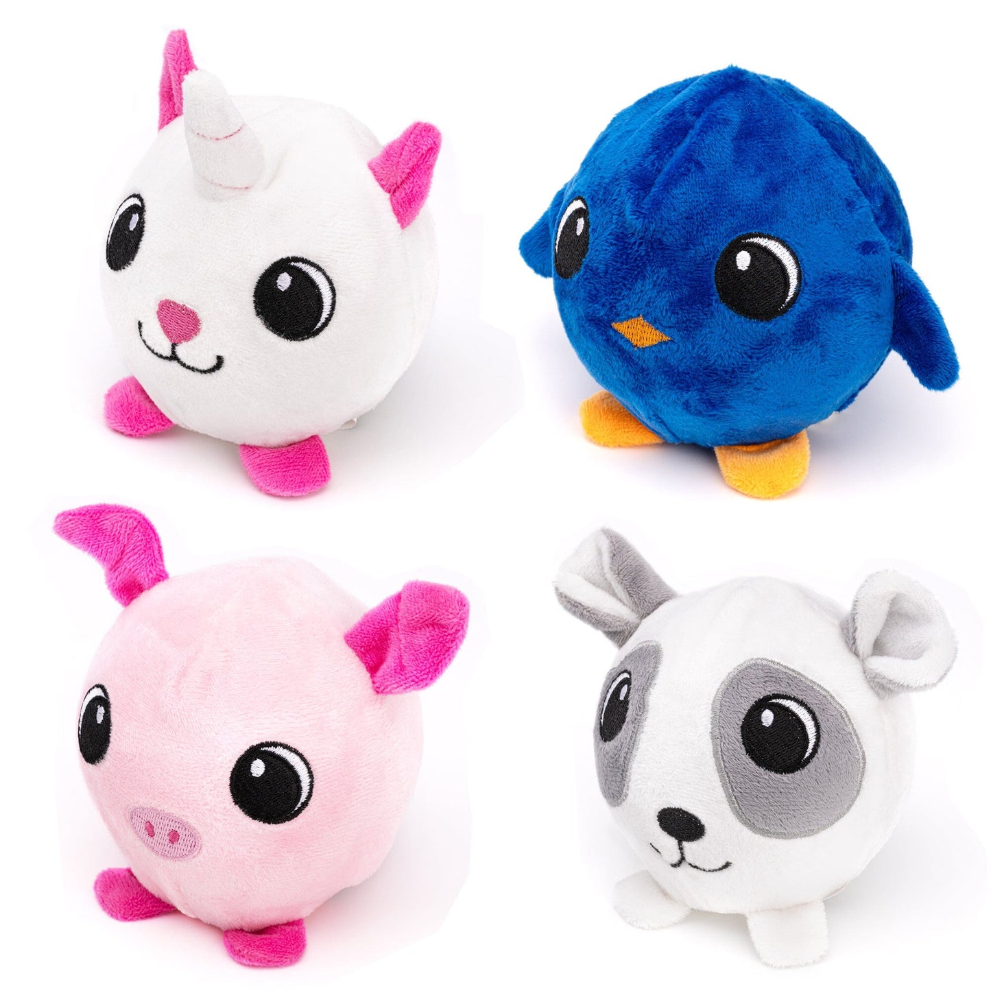 4" Ball Buddy Dog Toy with Ball-Shaped Squeaker Dog Toys Dogline