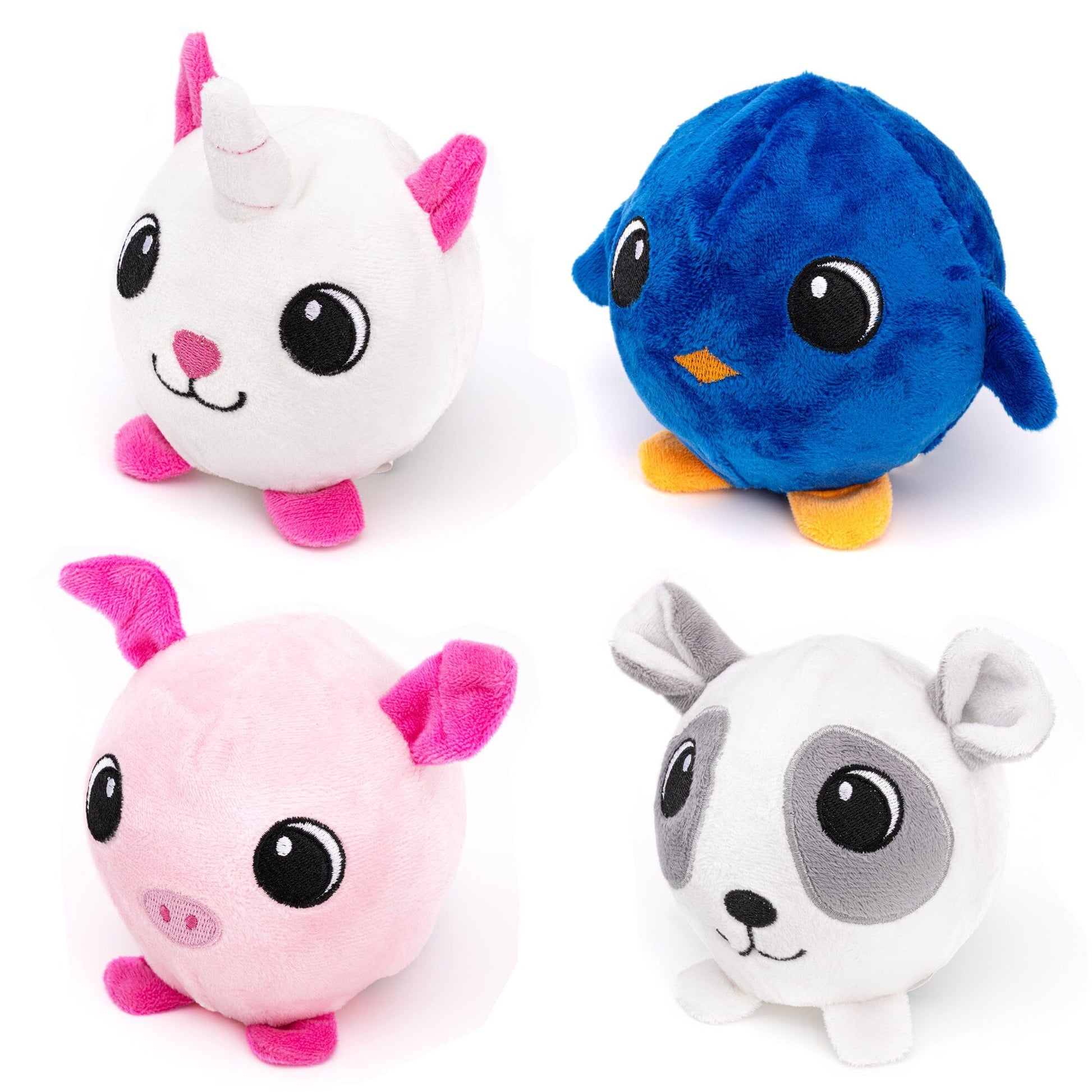 4" Ball Buddy Dog Toy with Ball-Shaped Squeaker Dog Toys Dogline