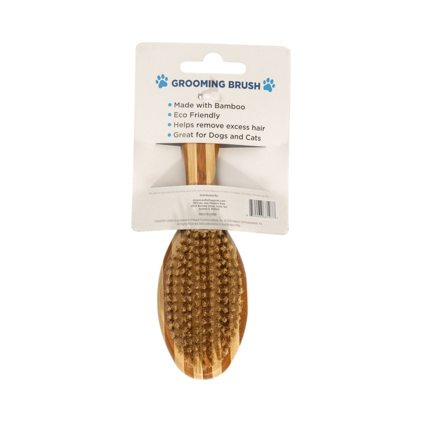 Country Living Dual-Sided Natural Wood Dog Brush - Ergonomic, Durable & Versatile Grooming Kits American Pet Supplies