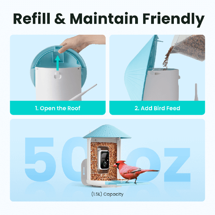 Birdfy Feeder - AI-Powered Smart Bird Feeder with Camera Birdfy Feeder 1 Birdfy