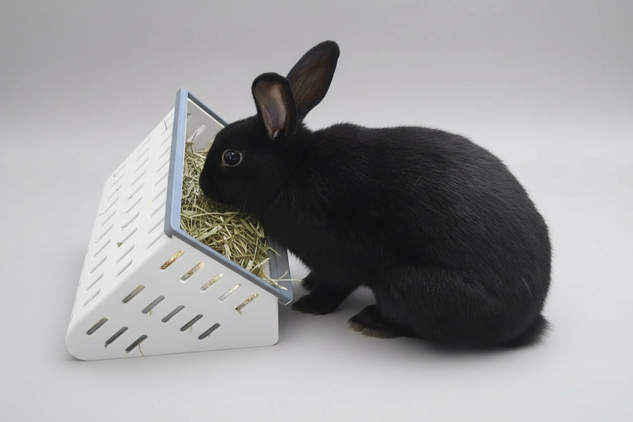 Open Air Hay Feeder and Hay Roller Bundle | 6 Colors Hay feeder Bunny Business