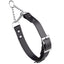 Biothane Adjustable Martingale Collar with Metal Buckle Black Dog Collars Dogline