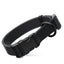 Dogline Biothane Waterproof Dog Collar with Quick Release Buckle Black Dog Collars Dogline