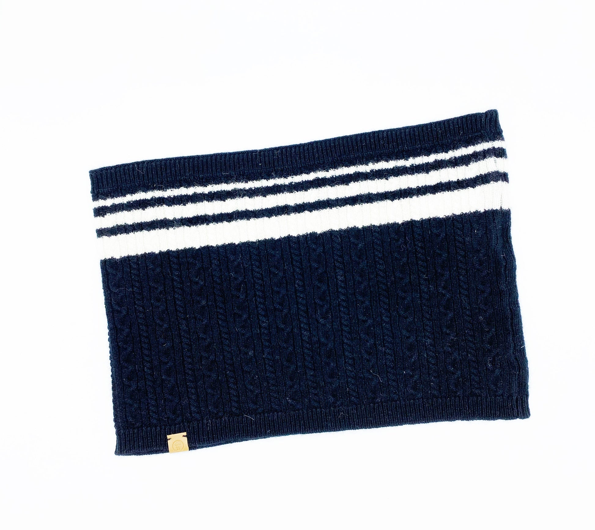Cashmere Blend Scarf sets for Pets and their humans, Black and White LARGE BANDANA BESPOKE PAWS