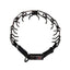 Herm Sprenger - ULTRA-PLUS Training Collar with Center-Plate and ClicLock - Black Stainless Steel Gauge 4mm x 24" (60cm) Collars, Prong/Pinch Dog Collars Dogline