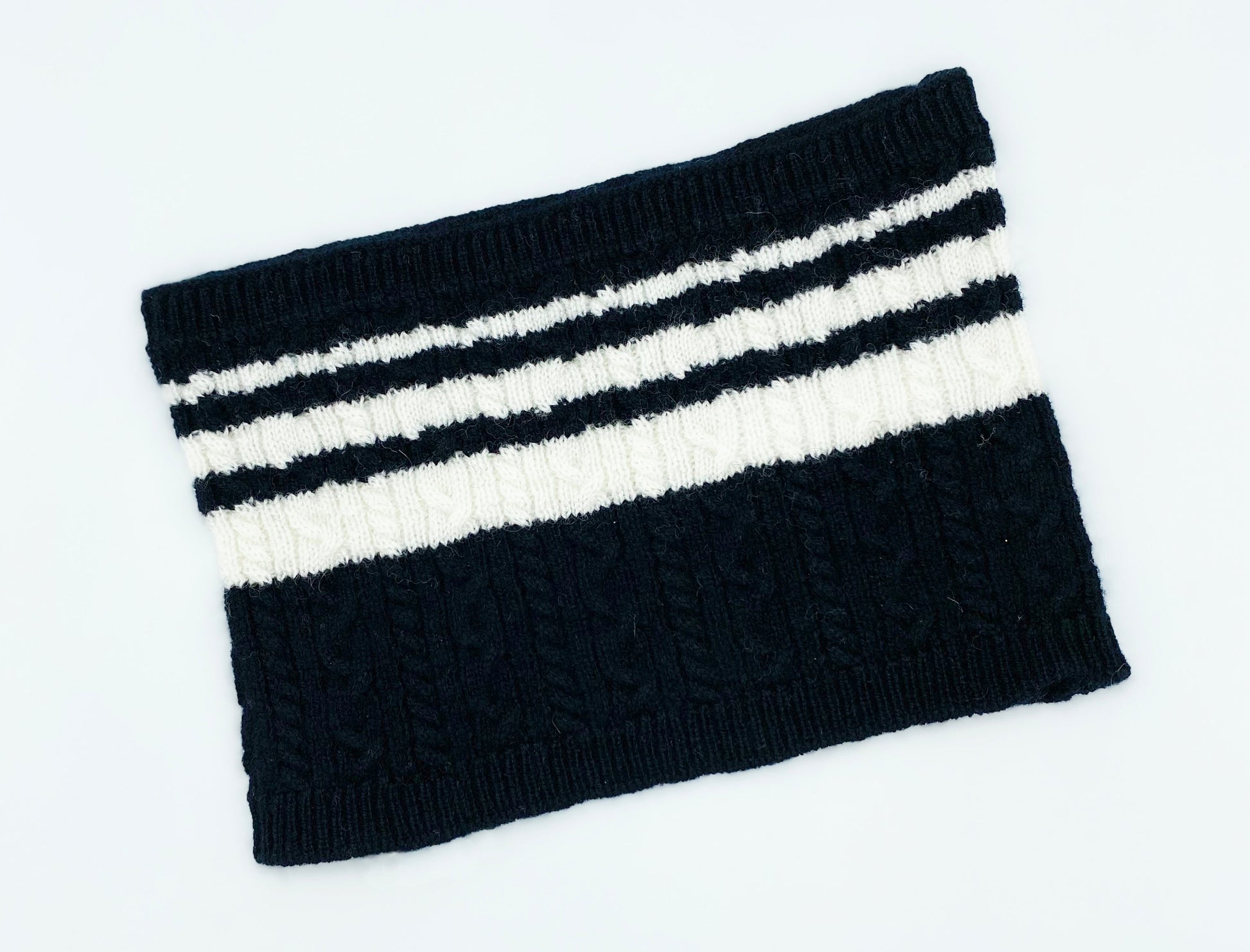 Cashmere Blend Scarf sets for Pets and their humans, Black and White BANDANA BESPOKE PAWS