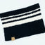 Cashmere Blend Scarf sets for Pets and their humans, Black and White SMALL BANDANA BESPOKE PAWS