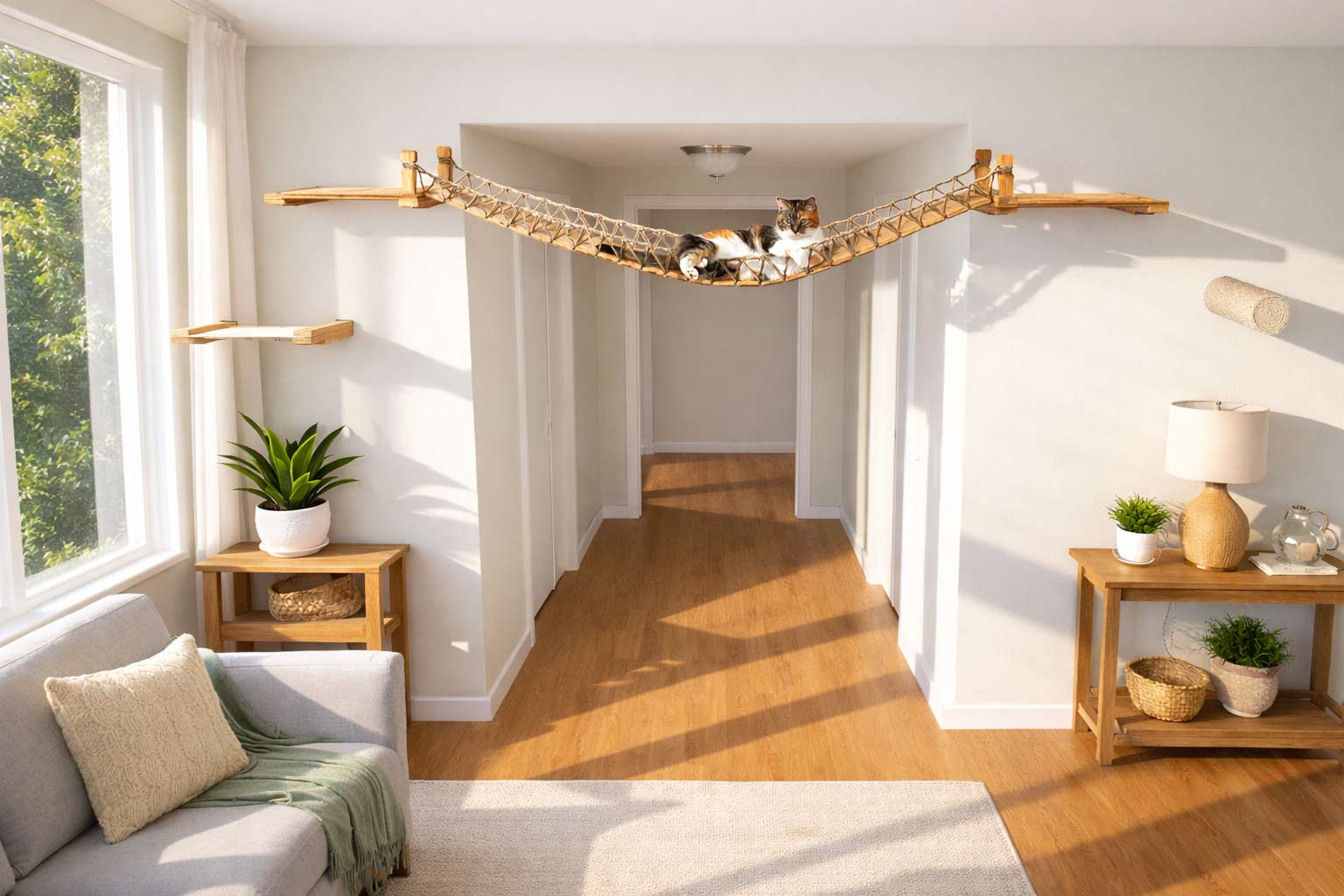 Cat Wall Bridge and Shelf Set Cat Bridge Catastrophic Creations