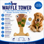 Waffle Tower Nylon Chew & Enrichment Toy | 2-in-1 for Aggressive Chewers | SodaPup Nylon Dog Toys SodaPup/True Dogs, LLC