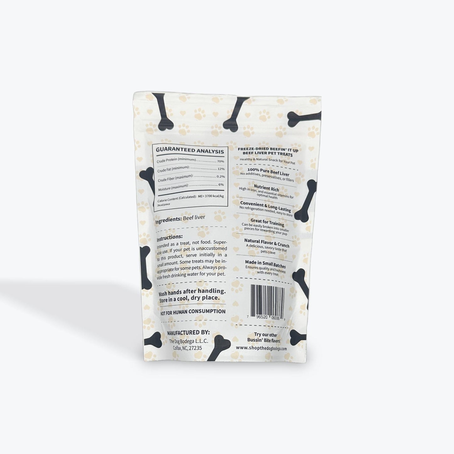 Single Ingredient, High Value Freeze-Dried Training Treats for Dogs & Cats - Beef Liver The Dog Bodega