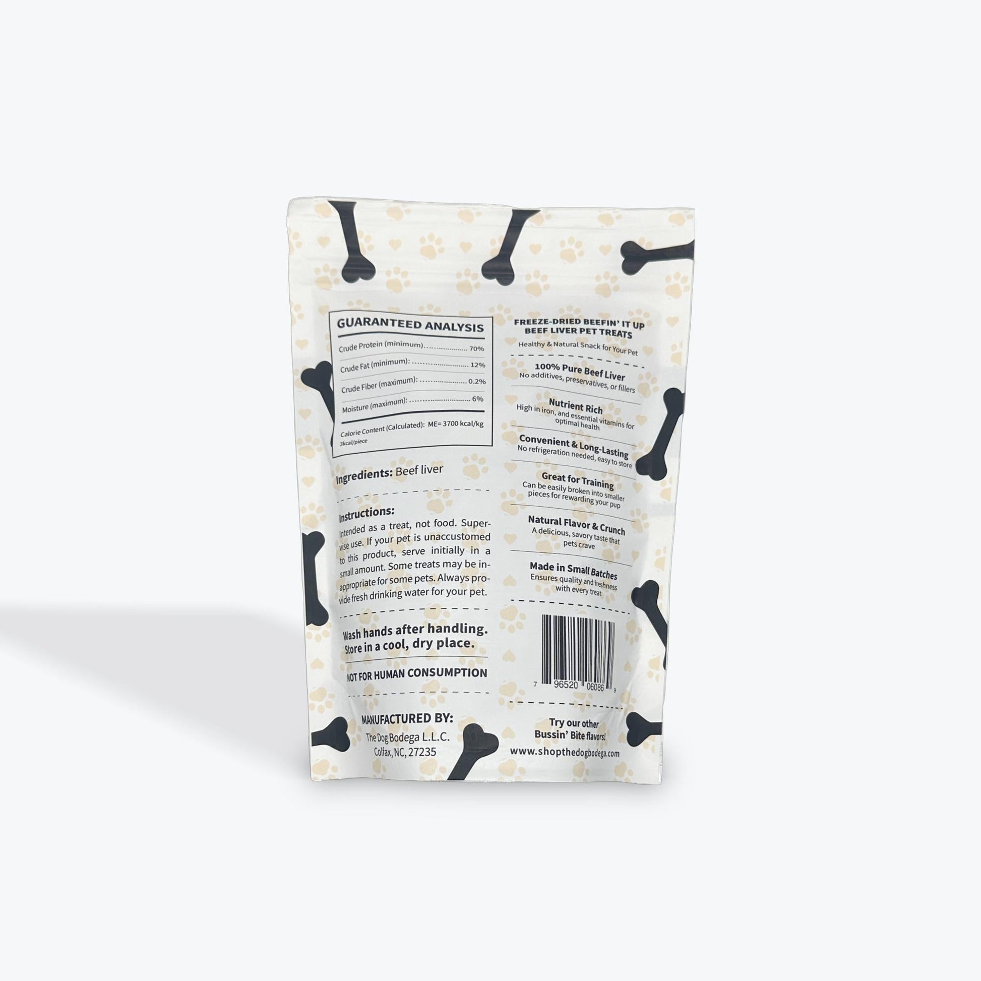Single Ingredient, High Value Freeze-Dried Training Treats for Dogs & Cats - Beef Liver The Dog Bodega