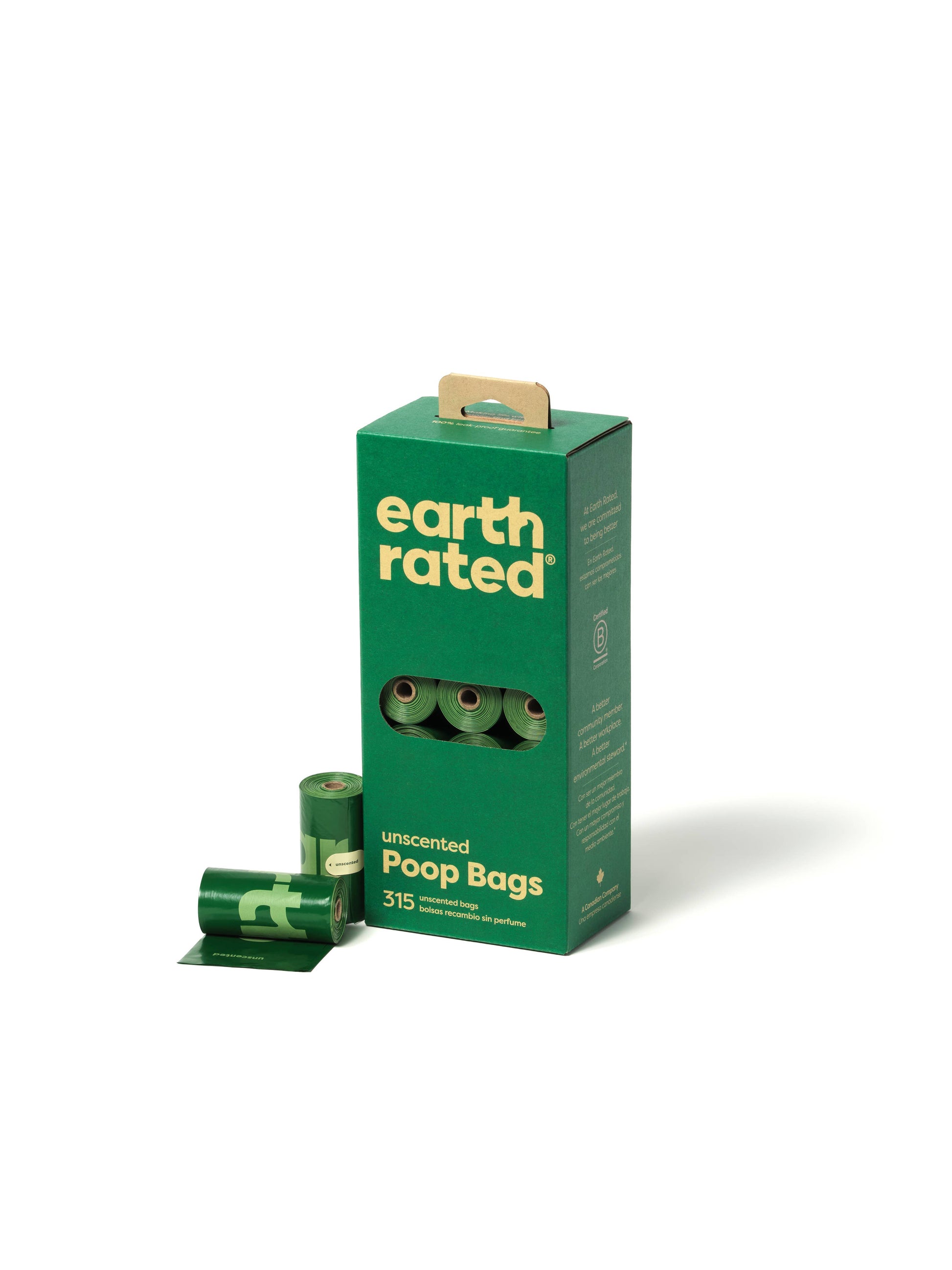 Earth Rated Unscented Poop Bags 315ct on 21 Refill Rolls Pet Palette Distribution