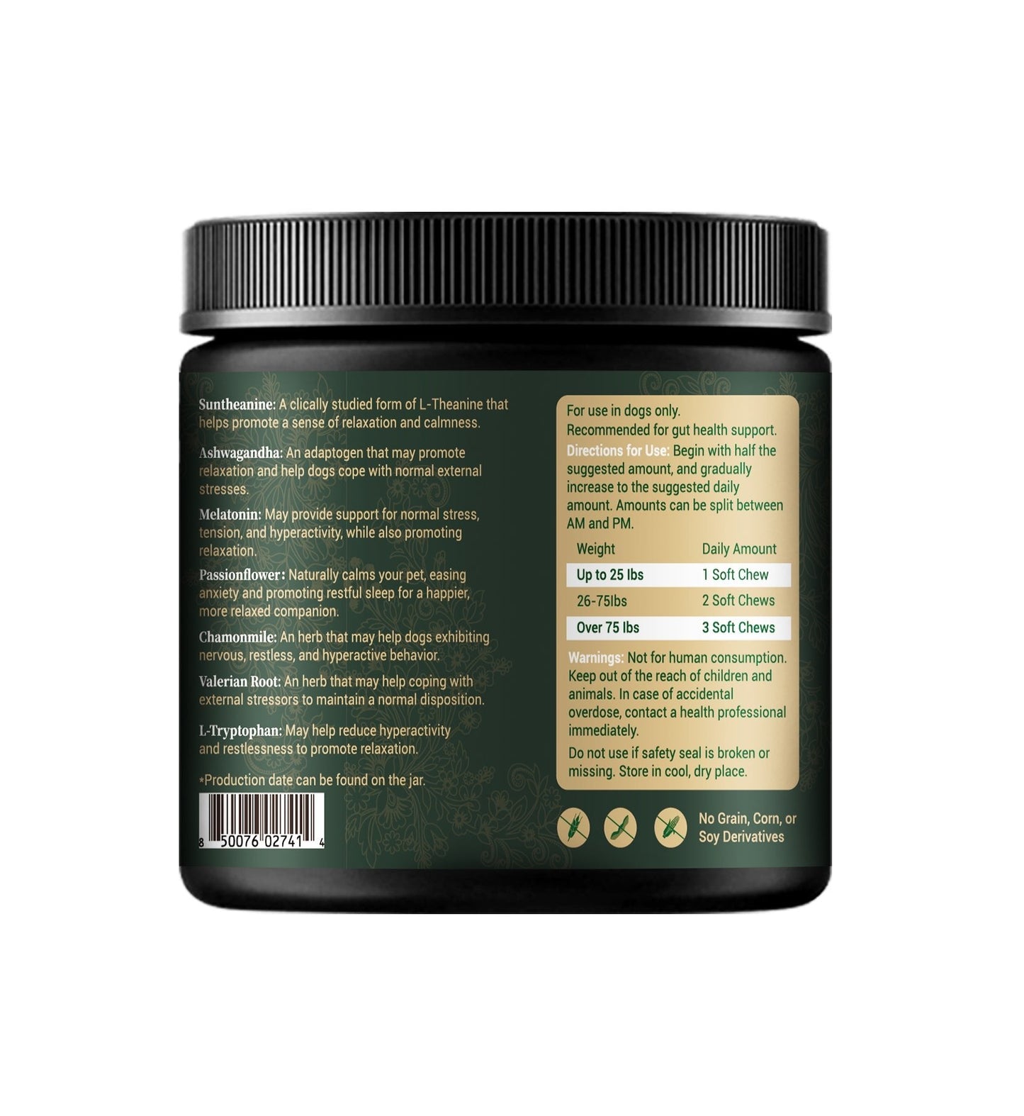 Calming Bites for Dogs – Stress & Anxiety Relief Supplements Barrow & Hound