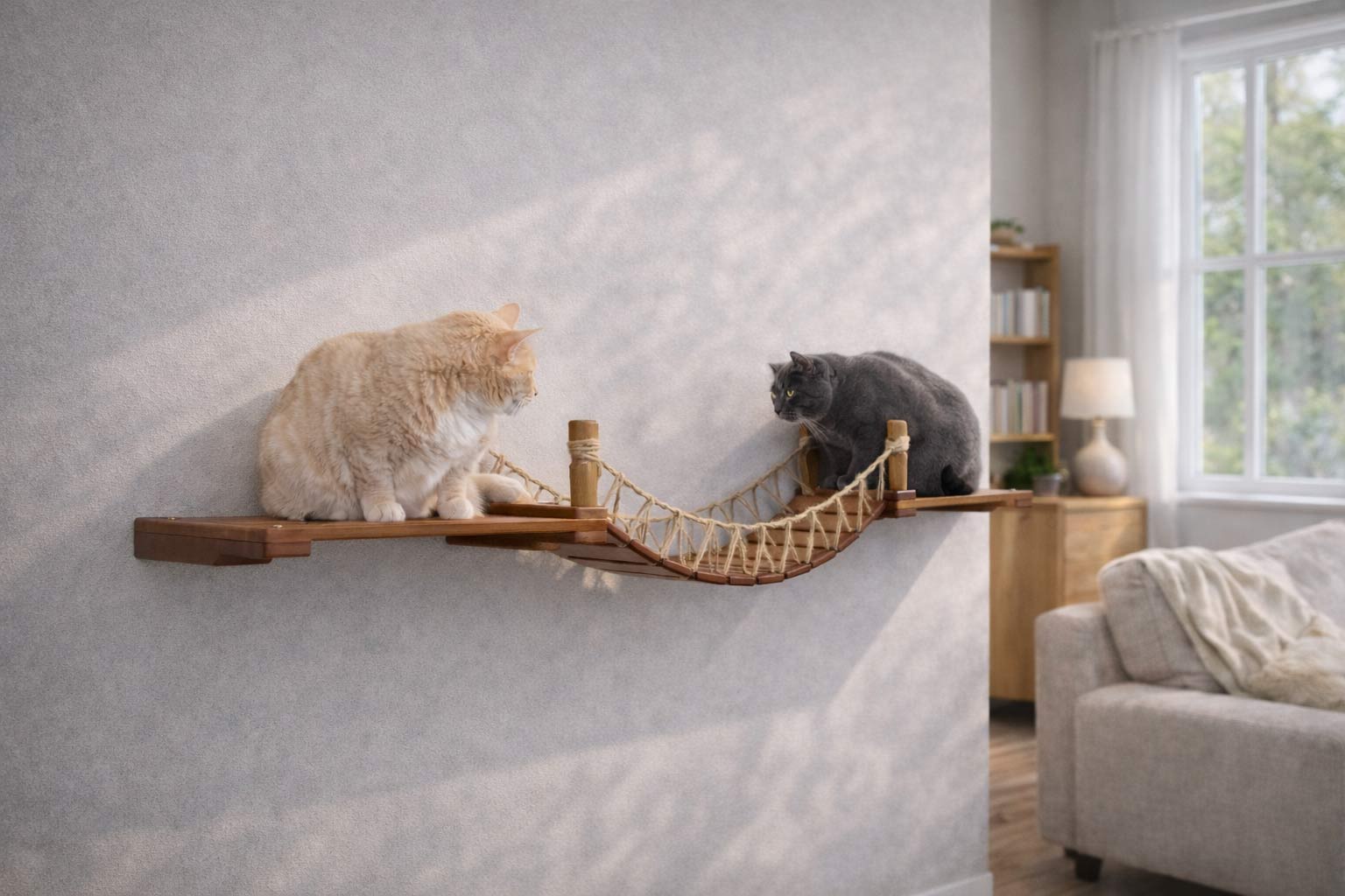 Cat Wall Bridge and Shelf Set Cat Bridge Catastrophic Creations