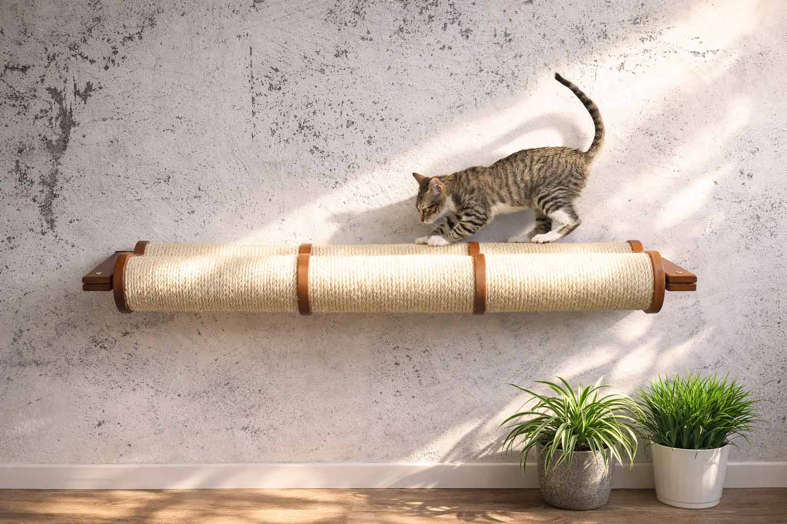 Horizontal Scratching Post for Cats Cat Scratcher Catastrophic Creations
