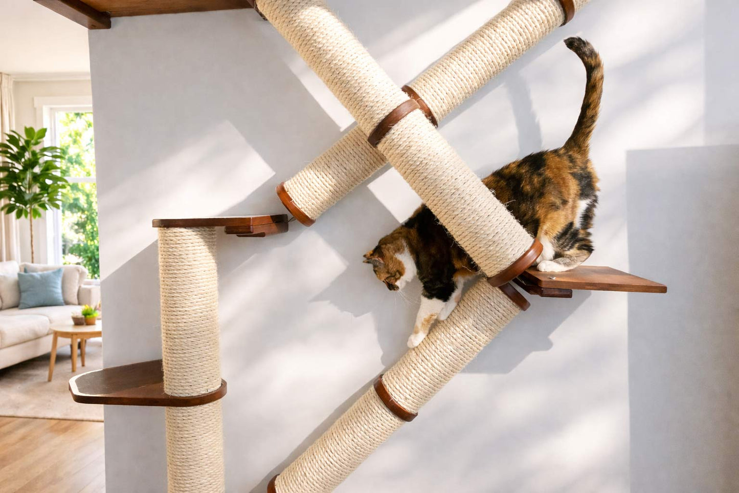Slanted Cat Scratcher for Wall Cat Scratcher Catastrophic Creations