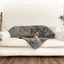 PupProtector™ Summer Short Fur Waterproof Throw Blanket - Charcoal Grey Dog Blanket Paw.com