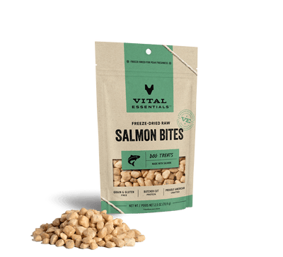 Vital Essentials Raw Salmon Bites FD Dog Treats 2.5 oz Vital Essentials