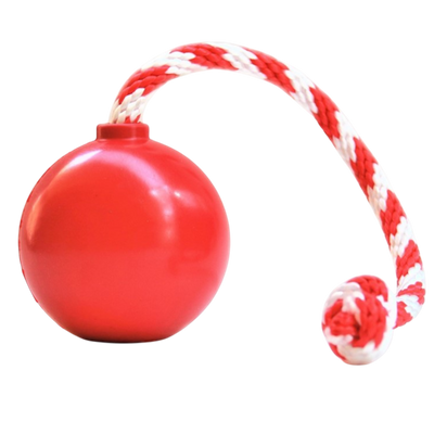 USA-K9 Cherry Bomb Rubber Dog Chew Toy | K9 Handler Reward Toy | USA Made LARGE RED CHERRY BOMB Rubber Dog Toys SodaPup/True Dogs, LLC