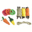Small Animal Chew Toys For Rabbit Bunny Hamster Chinchillas, Small Animal Teeth Cleaning Molar Toys Pet Accessories Dahlia Pets