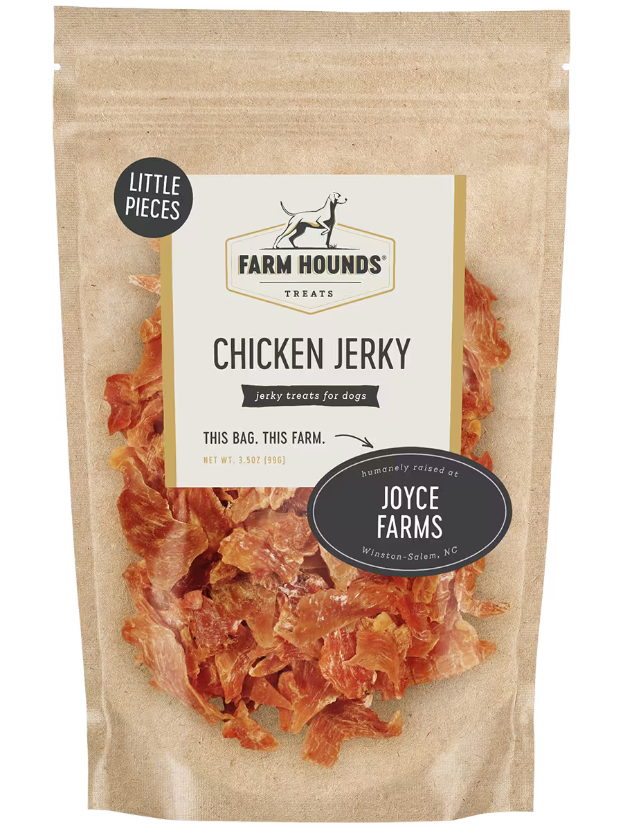 Chicken Jerky Little Pieces (3.5oz) Jerky Farm Hounds