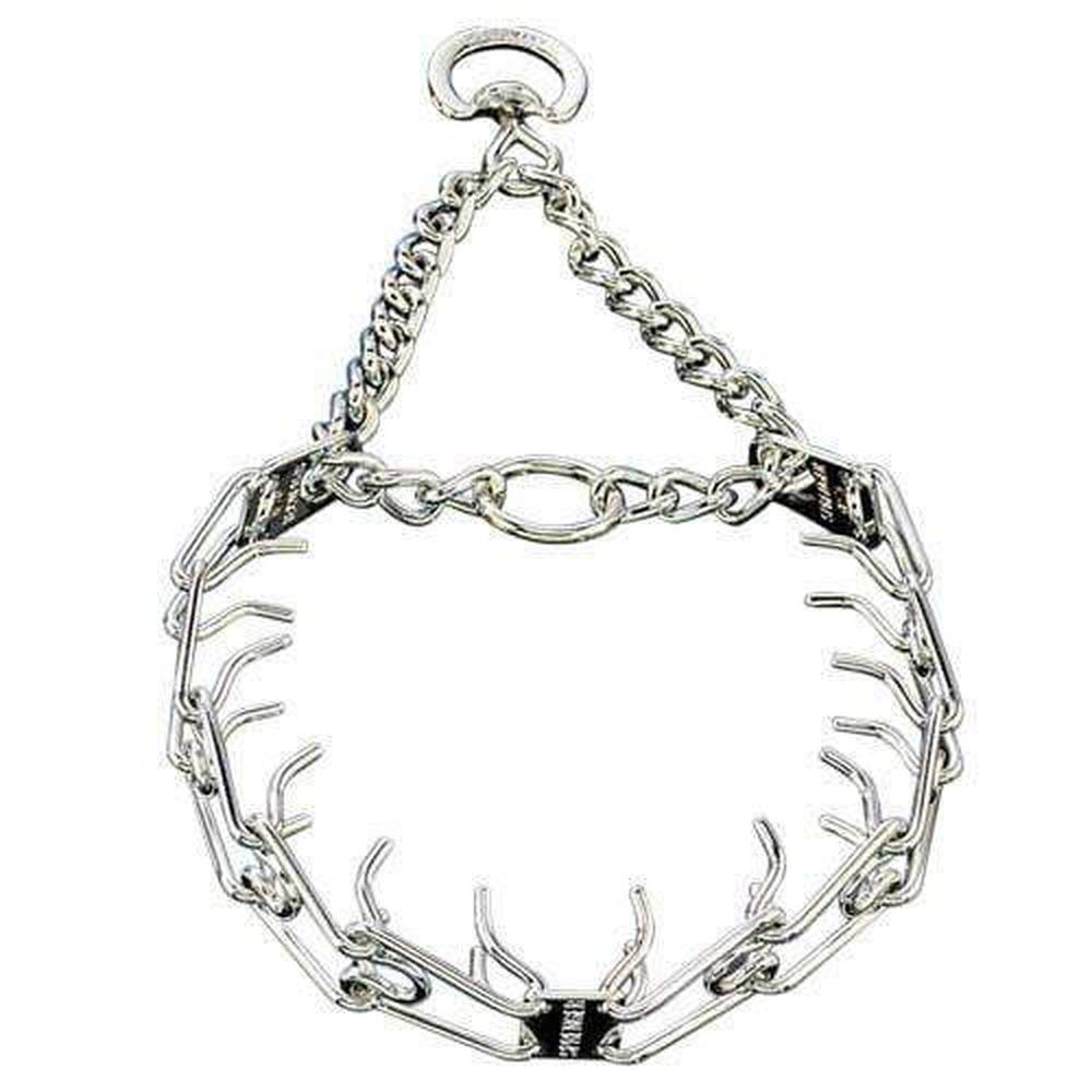 Herm Sprenger - ULTRA-PLUS Training Collar with Center-Plate and Assembly Chain - Comfort Version - Chrome Collars, Prong/Pinch Dog Collars Dogline