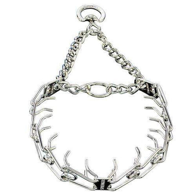 Herm Sprenger - ULTRA-PLUS Training Collar with Center-Plate and Assembly Chain - Comfort Version - Chrome Collars, Prong/Pinch Dog Collars Dogline