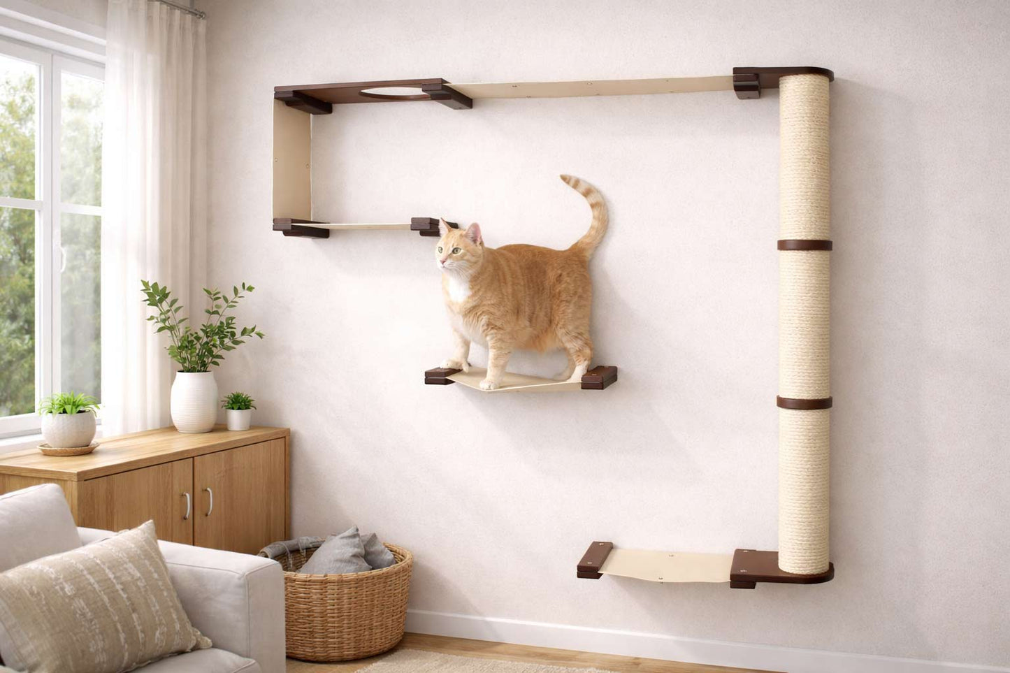 The Climb Condo - Cat Wall Climbing System Cat Condo Catastrophic Creations