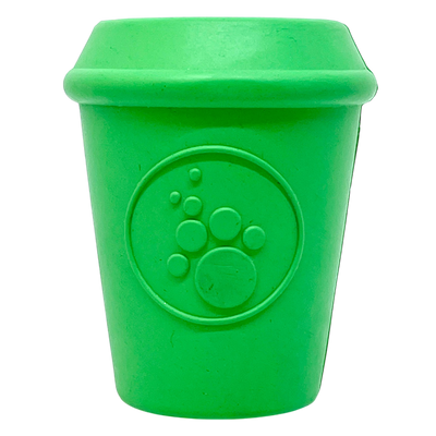 Coffee Cup Rubber Dog Chew Toy for Power Chewers | Treat Dispenser | USA Made Rubber Dog Toys SodaPup/True Dogs, LLC