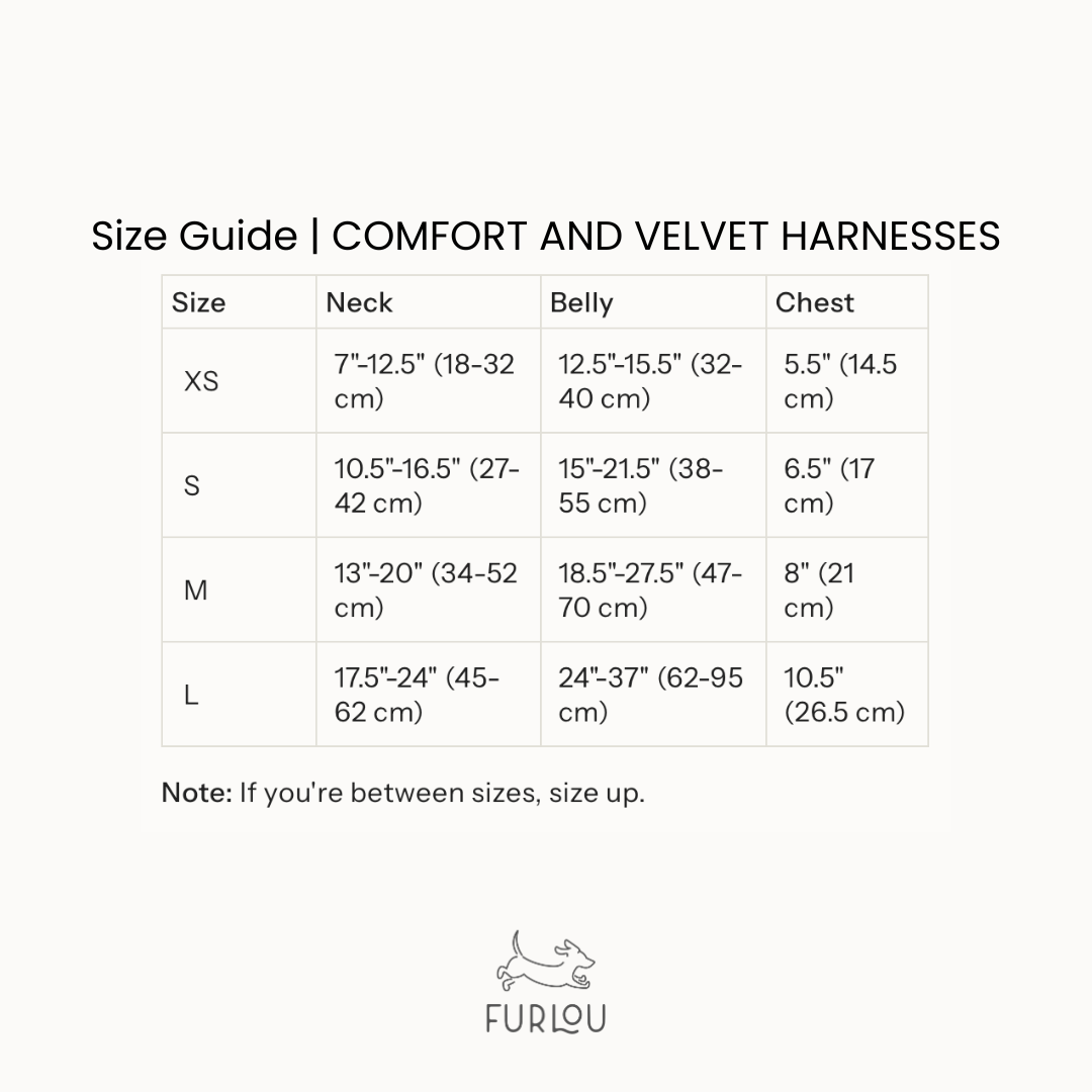 Sand - Velvet Dog Harness Velvet Harness FURLOU