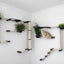 The Gardens - Modern Cat Tree with Plants Cat Condo Catastrophic Creations