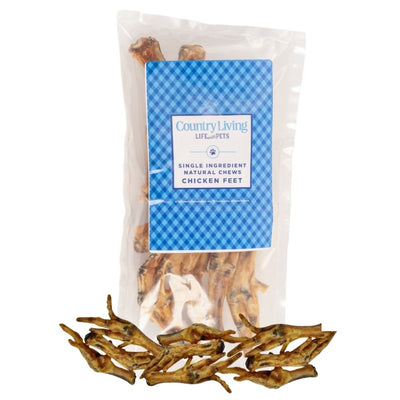 Country Living All-Natural Chicken Feet Dog Treats, Crunchy Snacks for Joint Support – (20-Pack) Dog Treats American Pet Supplies