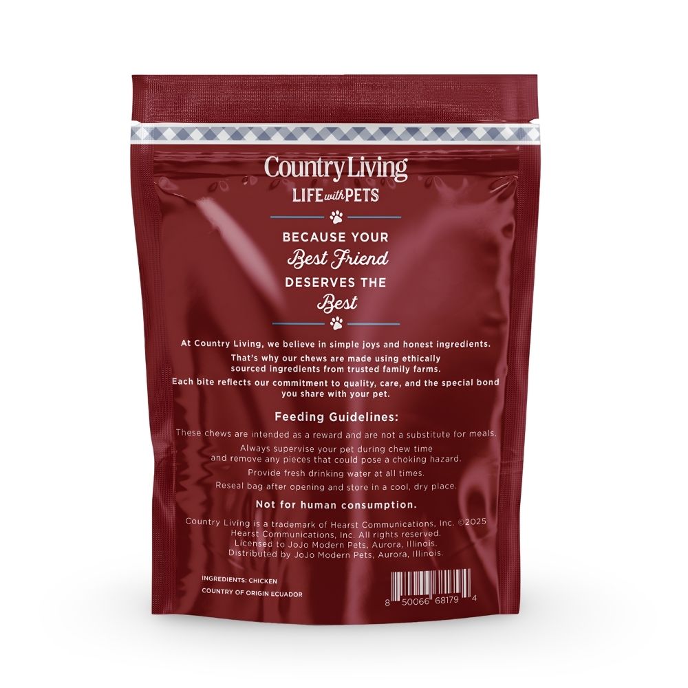 Country Living 4”-5” Beef Flavored Chicken Sausage Dog Treats – 15 Count Bag – Soft & Chewy, High-Protein Training & Reward Treats – Grain-Free, No Artificial Flavors or Preservatives Dog Treats American Pet Supplies