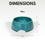 Country Living Set of 2 Natural Fiber Dog Bowls – Teal Blue Bamboo Bowls American Pet Supplies