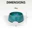 Country Living Set of 2 Natural Fiber Dog Bowls – Teal Blue Bamboo Bowls American Pet Supplies